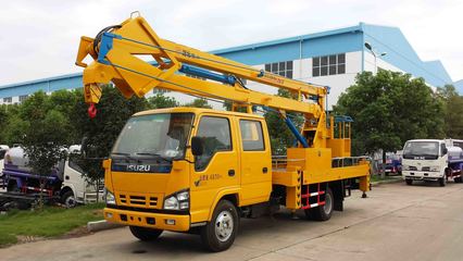 五十鈴雙排座高空作業(yè)與清洗吸污一體化解決方案 城市運維的可靠伙伴